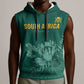 Custom South Africa Cricket Sleeveless Hoodie Come On Proteas - African Pride