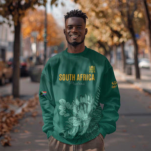 Custom South Africa Cricket Sweatshirt Come On Proteas
