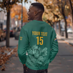 Custom South Africa Cricket Sweatshirt Come On Proteas