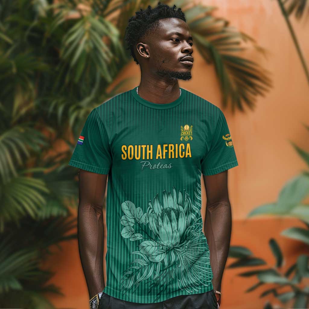 Custom South Africa Cricket T shirt Come On Proteas