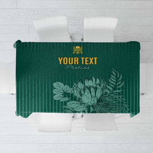 Custom South Africa Cricket Tablecloth Come On Proteas