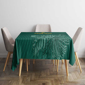 Custom South Africa Cricket Tablecloth Come On Proteas