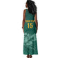 Custom South Africa Cricket Tank Maxi Dress Come On Proteas