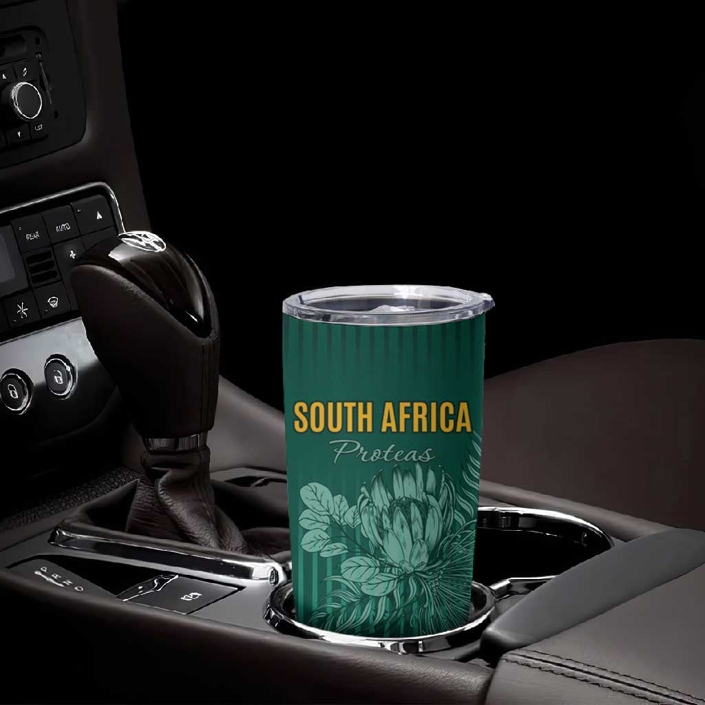 Custom South Africa Cricket Tumbler Cup Come On Proteas