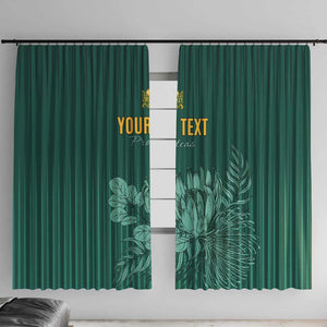 Custom South Africa Cricket Window Curtain Come On Proteas