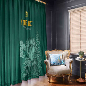 Custom South Africa Cricket Window Curtain Come On Proteas