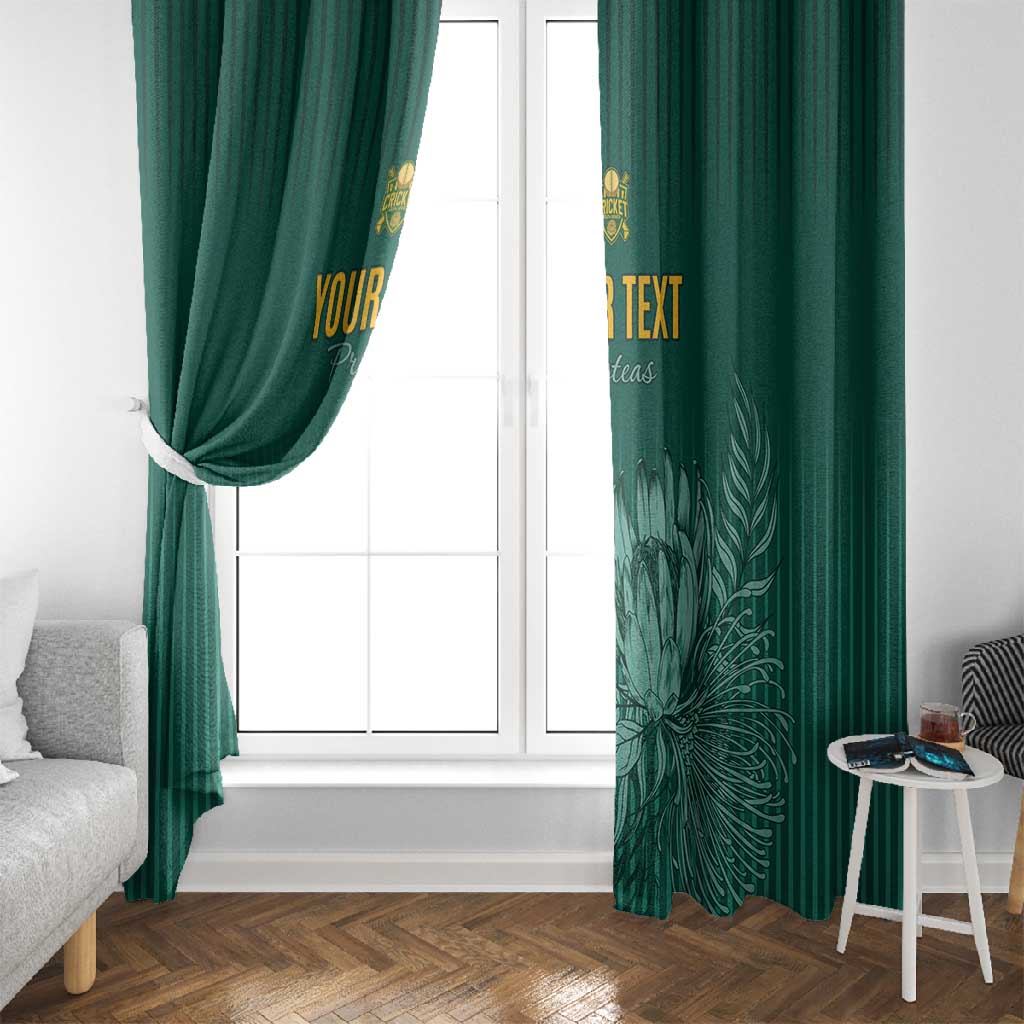 Custom South Africa Cricket Window Curtain Come On Proteas
