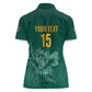 Custom South Africa Cricket Women Polo Shirt Come On Proteas