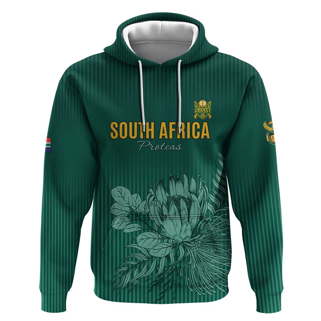 Custom South Africa Cricket Zip Hoodie Come On Proteas