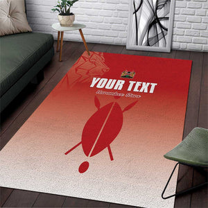 Kenya Football Custom Area Rug Go Harambee Stars Go