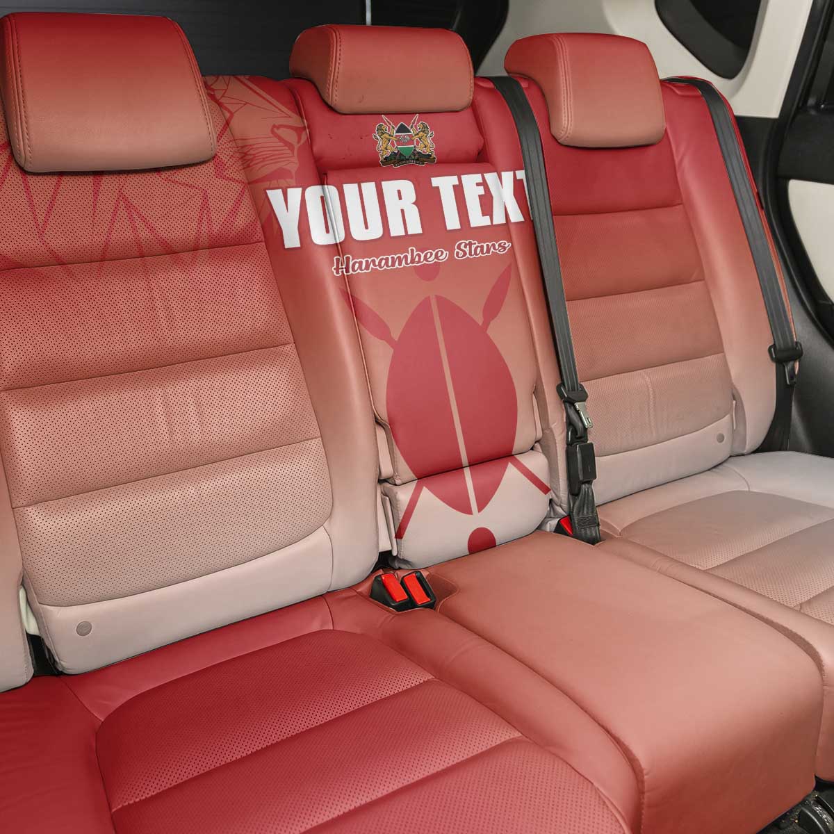 Kenya Football Custom Back Car Seat Cover Go Harambee Stars Go