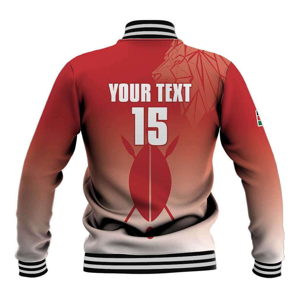Kenya Football Custom Baseball Jacket Go Harambee Stars Go