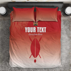 Kenya Football Custom Bedding Set Go Harambee Stars Go