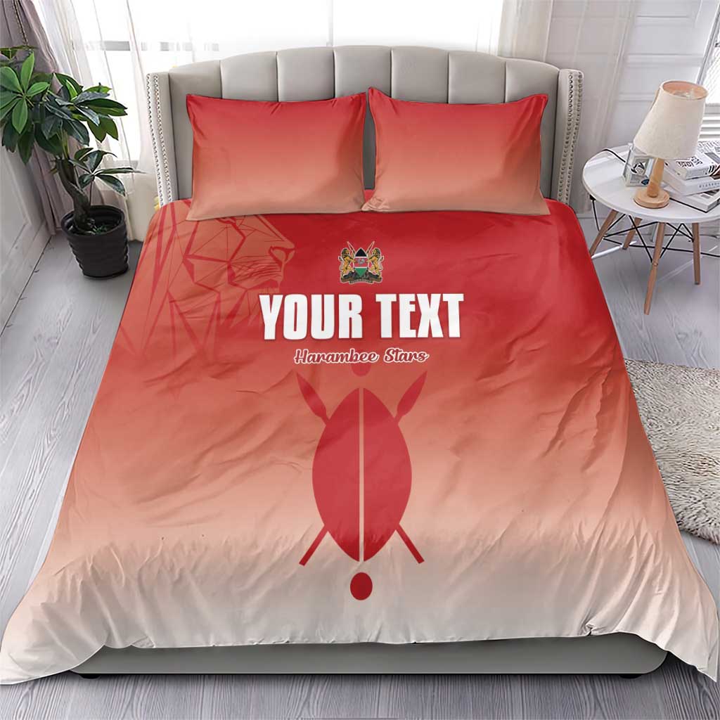 Kenya Football Custom Bedding Set Go Harambee Stars Go