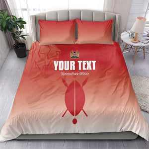 Kenya Football Custom Bedding Set Go Harambee Stars Go