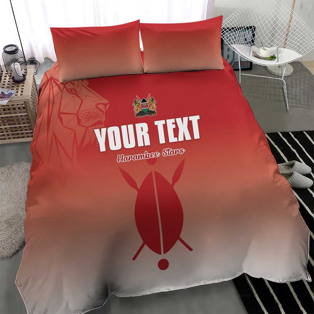 Kenya Football Custom Bedding Set Go Harambee Stars Go
