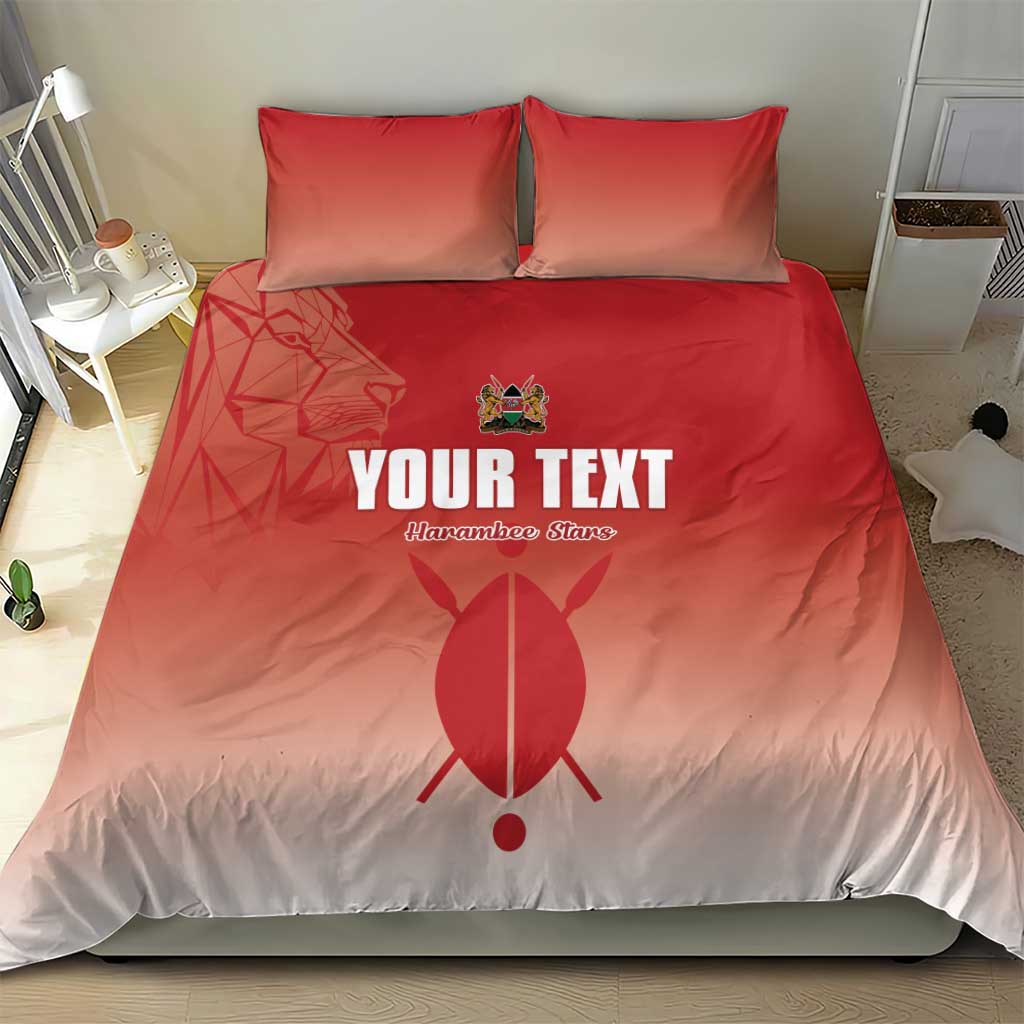 Kenya Football Custom Bedding Set Go Harambee Stars Go