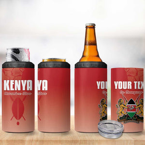 Kenya Football Custom 4 in 1 Can Cooler Tumbler Go Harambee Stars Go