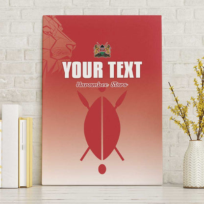 Kenya Football Custom Canvas Wall Art Go Harambee Stars Go