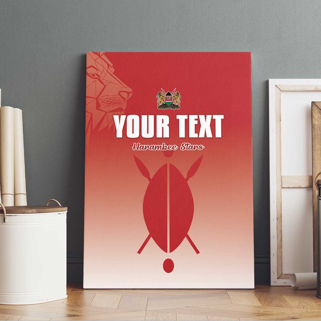 Kenya Football Custom Canvas Wall Art Go Harambee Stars Go
