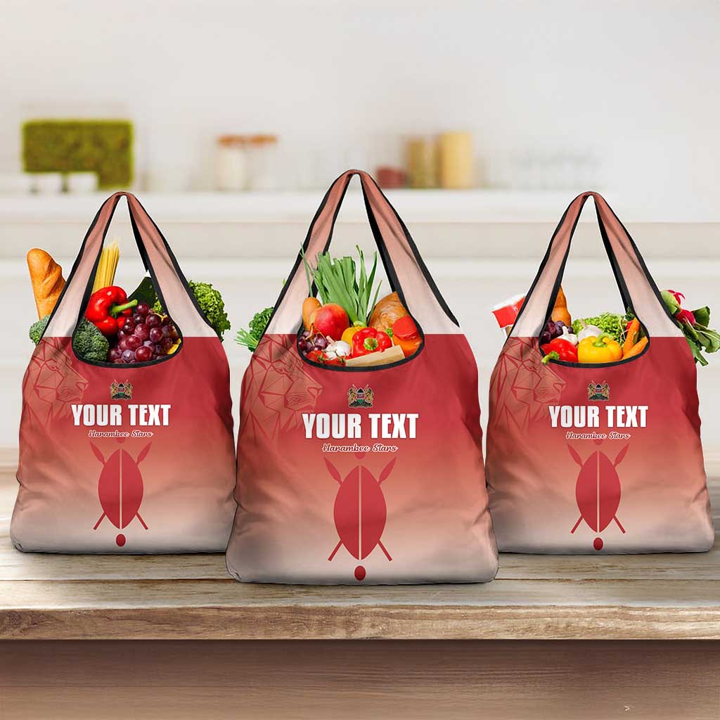 Kenya Football Custom Grocery Bag Go Harambee Stars Go