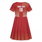 Kenya Football Custom Kid Short Sleeve Dress Go Harambee Stars Go