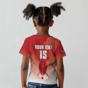 Kenya Football Custom Kid T shirt Go Harambee Stars Go