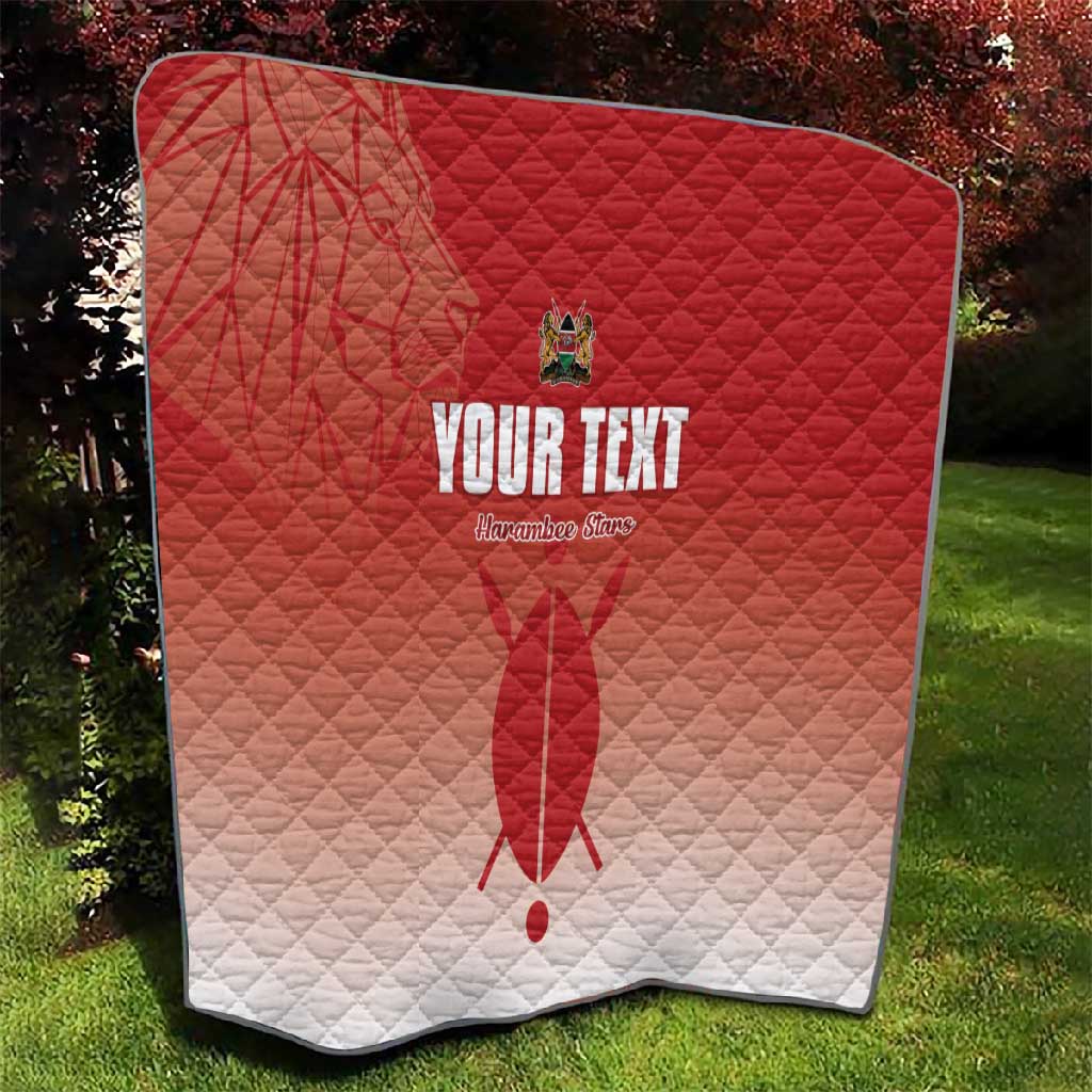 Kenya Football Custom Quilt Go Harambee Stars Go