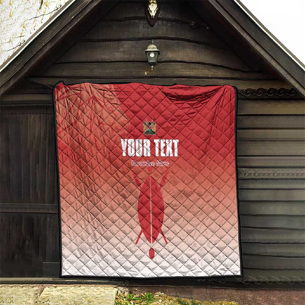 Kenya Football Custom Quilt Go Harambee Stars Go