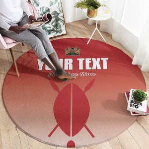 Kenya Football Custom Round Carpet Go Harambee Stars Go