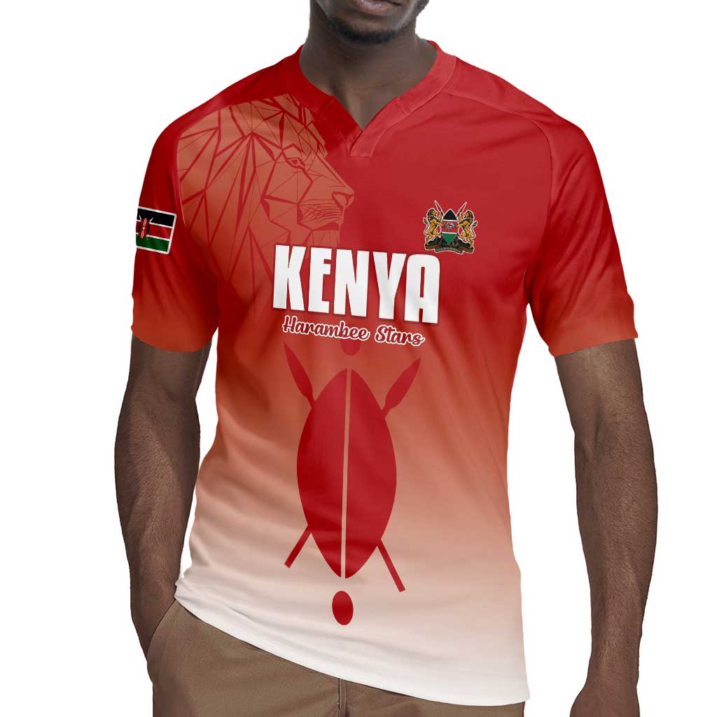 Kenya Football Custom Rugby Jersey Go Harambee Stars Go