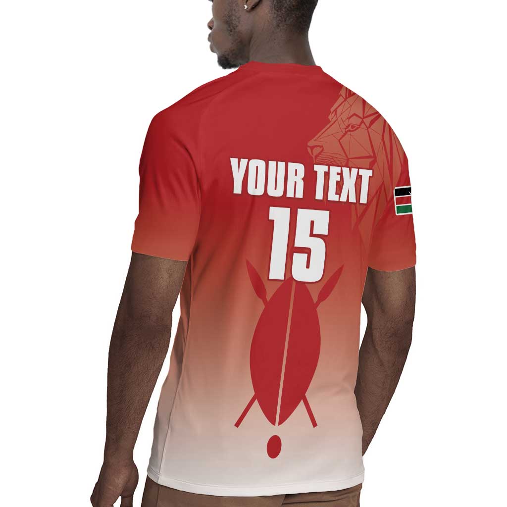 Kenya Football Custom Rugby Jersey Go Harambee Stars Go