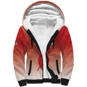 Kenya Football Custom Sherpa Hoodie Go Harambee Stars Go