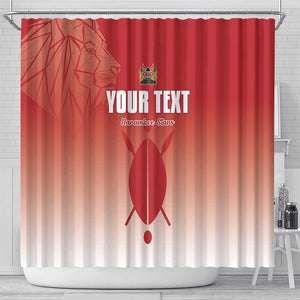 Kenya Football Custom Shower Curtain Go Harambee Stars Go