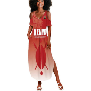 Kenya Football Custom Summer Maxi Dress Go Harambee Stars Go