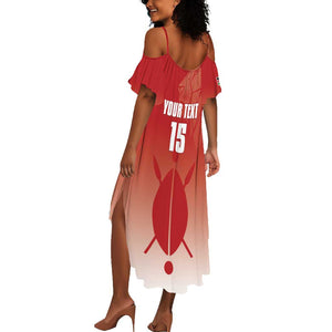 Kenya Football Custom Summer Maxi Dress Go Harambee Stars Go