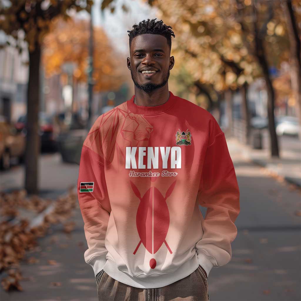 Kenya Football Custom Sweatshirt Go Harambee Stars Go