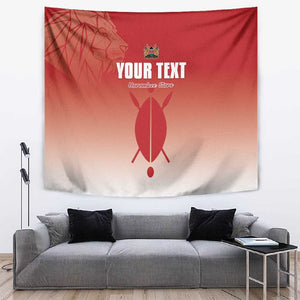 Kenya Football Custom Tapestry Go Harambee Stars Go