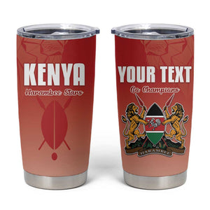 Kenya Football Custom Tumbler Cup Go Harambee Stars Go