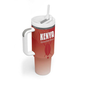 Kenya Football Custom Tumbler With Handle Go Harambee Stars Go