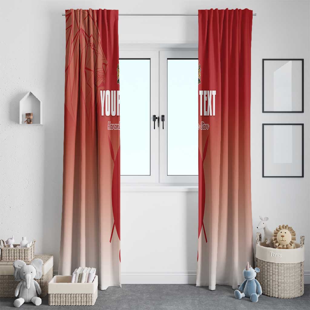 Kenya Football Custom Window Curtain Go Harambee Stars Go