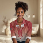 Kenya Football Custom Women Casual Shirt Go Harambee Stars Go