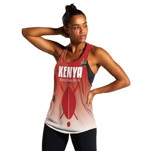 Kenya Football Custom Women Racerback Tank Go Harambee Stars Go