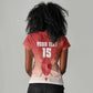 Kenya Football Custom Women V-Neck T-Shirt Go Harambee Stars Go