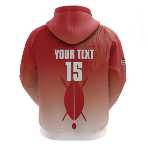Kenya Football Custom Zip Hoodie Go Harambee Stars Go