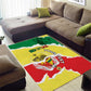 Custom Senegal Beach Soccer 2025 Area Rug Go Champions - Grunge Style