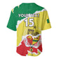 Custom Senegal Beach Soccer 2025 Baseball Jersey Go Champions - Grunge Style