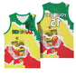 Custom Senegal Beach Soccer 2025 Basketball Jersey Go Champions - Grunge Style - African Pride