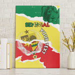 Custom Senegal Beach Soccer 2025 Canvas Wall Art Go Champions - Grunge Style