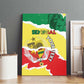 Custom Senegal Beach Soccer 2025 Canvas Wall Art Go Champions - Grunge Style